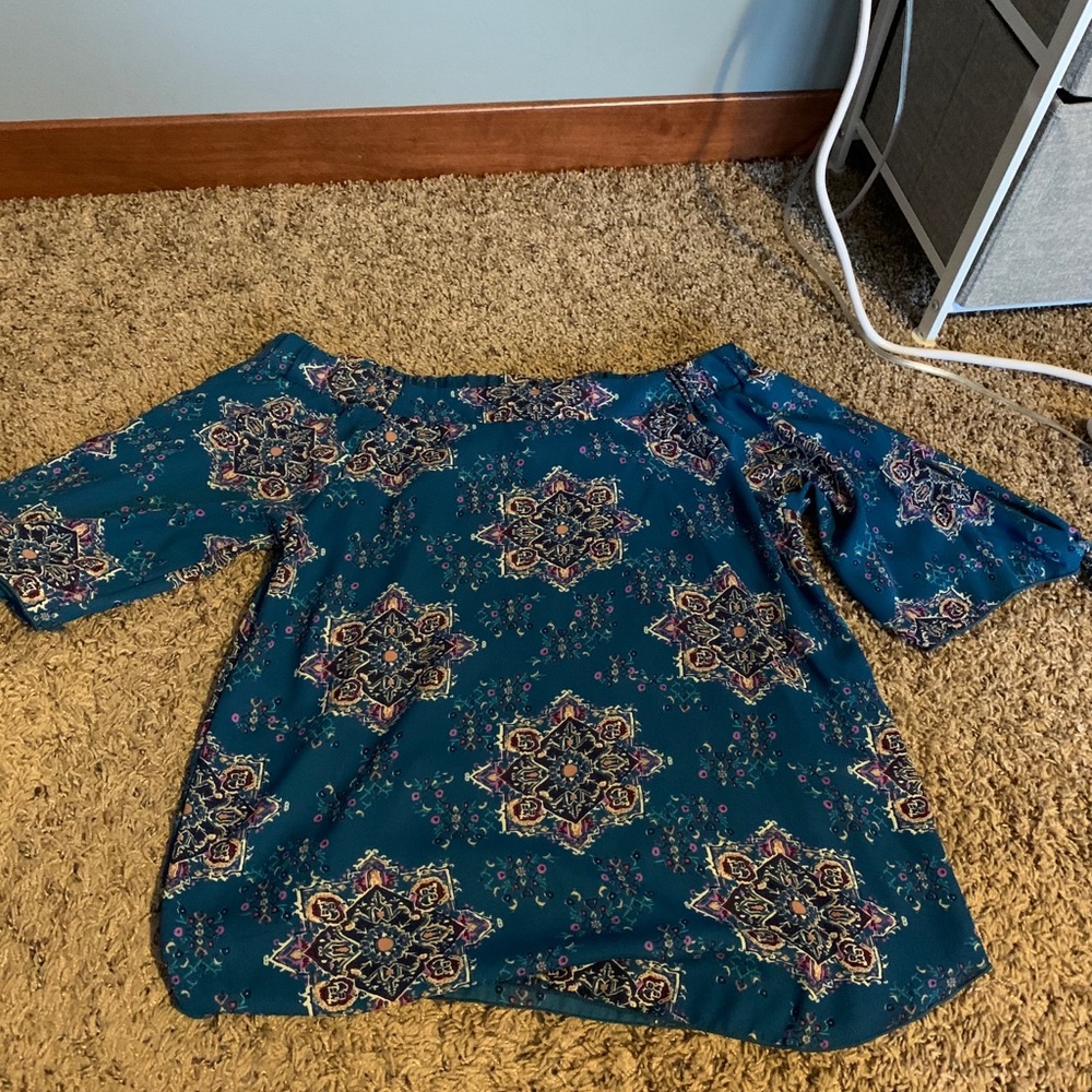 Cute dress up shirt off the shoulder
